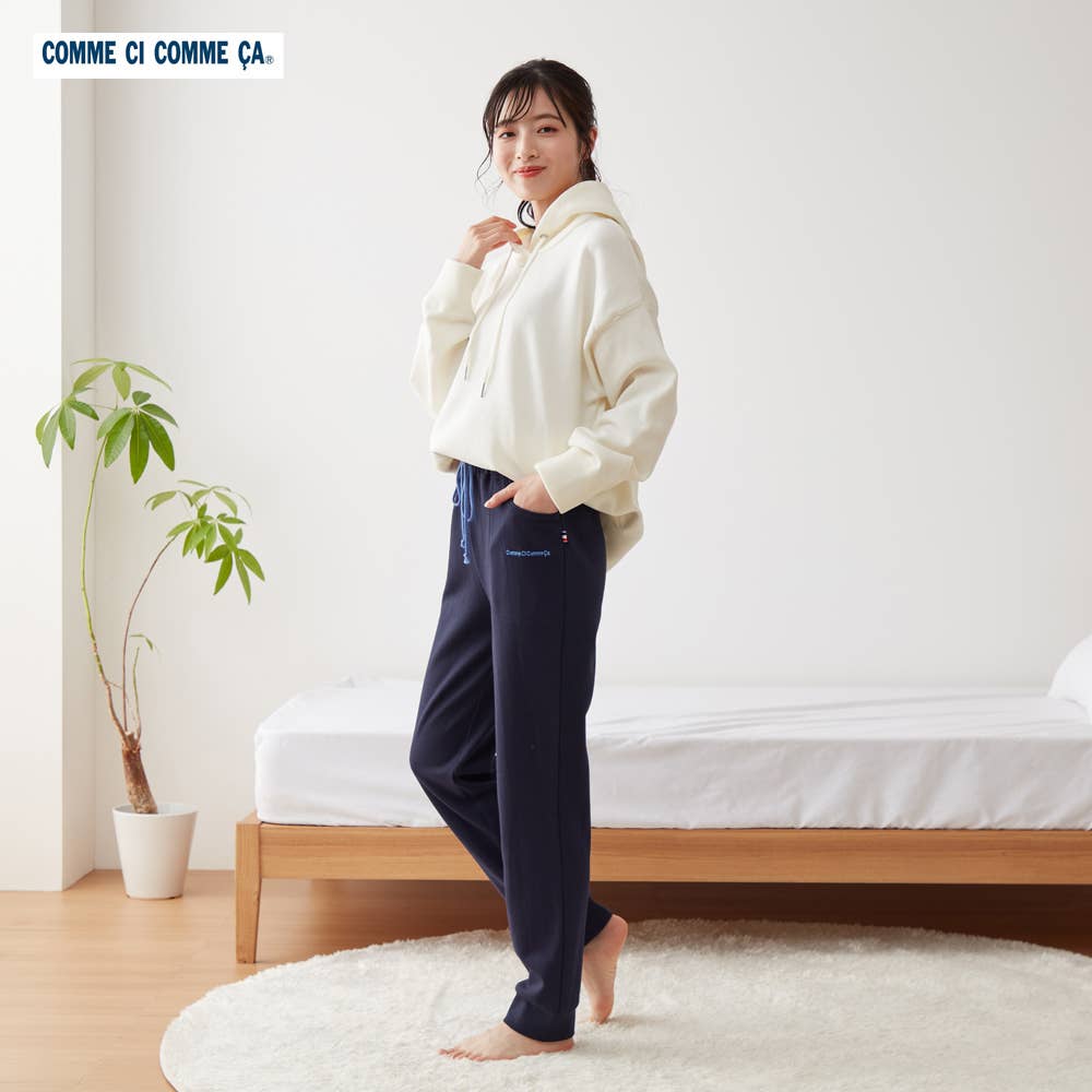 混棉瓦楞針織居家褲長褲